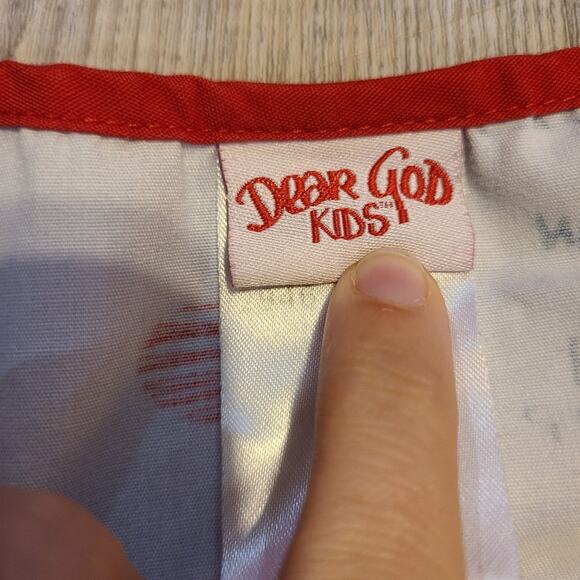 Dear God kids xs women's scrub top - Picture 5 of 8